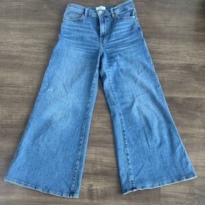 Frame Denim Le Palazzo Crop Wide-Leg Jeans